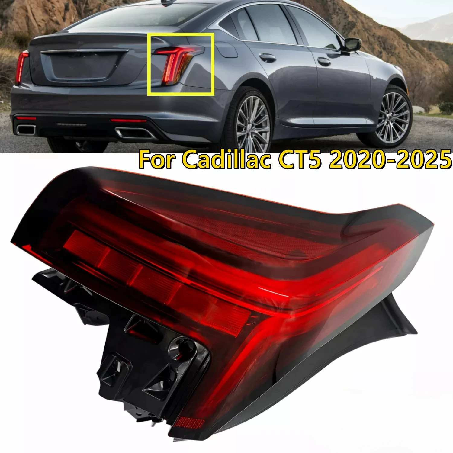 

Светодиодный задний фонарь ОДНА ПАРА Задний фонарь тормоза для Cadillac CT5 2020-2025 левый правый