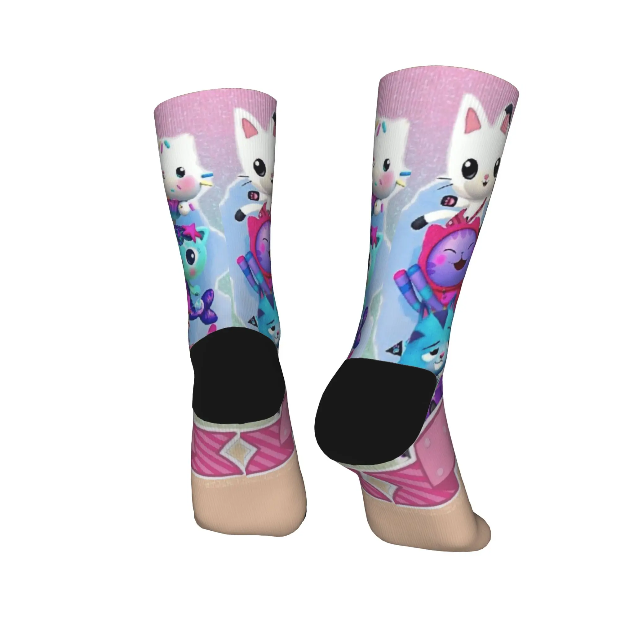 G-Gabby's Dollhouse Calze Calzini eleganti Coppia Calzini medi morbidi Autunno Corsa Sport Grafica Calzini antiscivolo Idea regalo