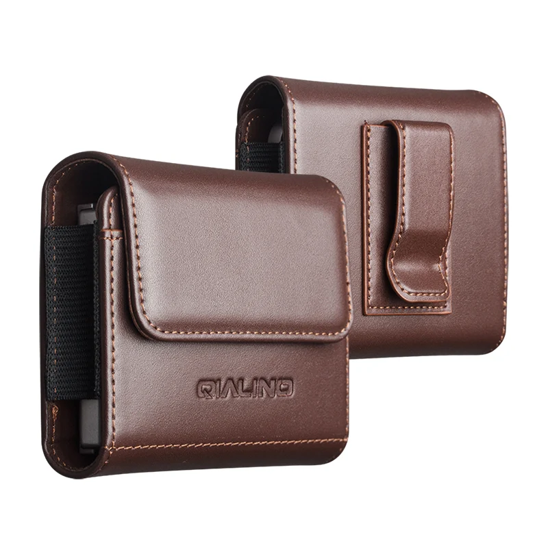 

Qialino Genuine Leather Phone Case For Samsung Z Galaxy Flip 7 Flip7 FE Bag Business Style Fashion Luxury With Card Slots Cover