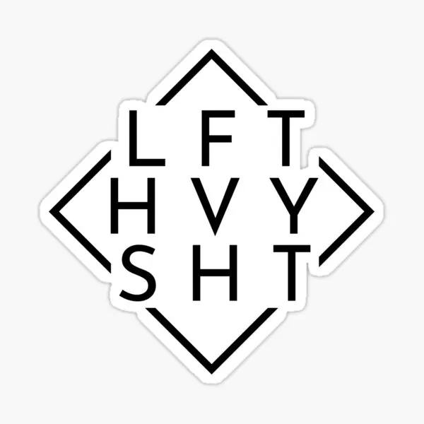 

Футболка для тяжелой атлетики Lft Hvy Sht, 5 шт., наклейки для дома, бутылки для воды, наклейки с принтом окон, детский фон, аниме бампер