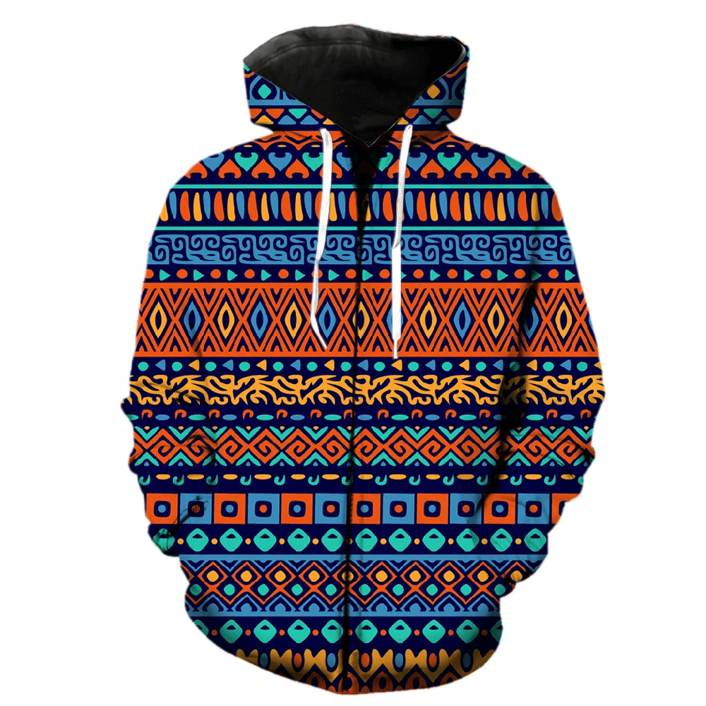 

Fabric Map of Ethnic Primitive Tribes Men's Zipper Hoodie 3D Print Casual Sweatshirts With Hood Jackets Funny Unisex Long Sleeve