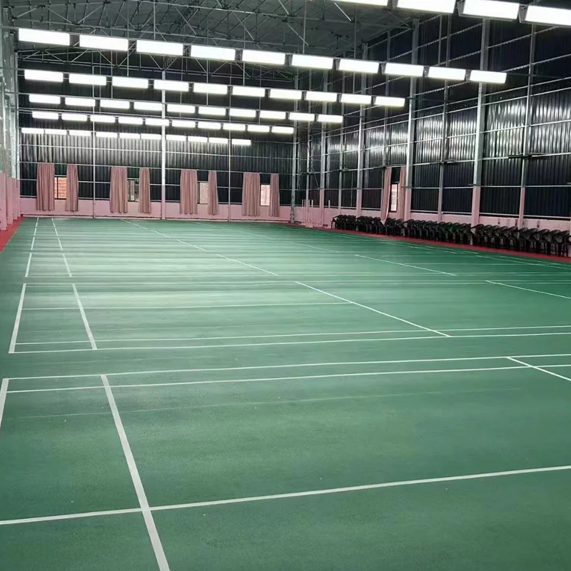 Beable Safety Performance Durability Vinyl Flooring For Badminton Court BWF Approved Sports Floor Mat Have White Lines And LOGO