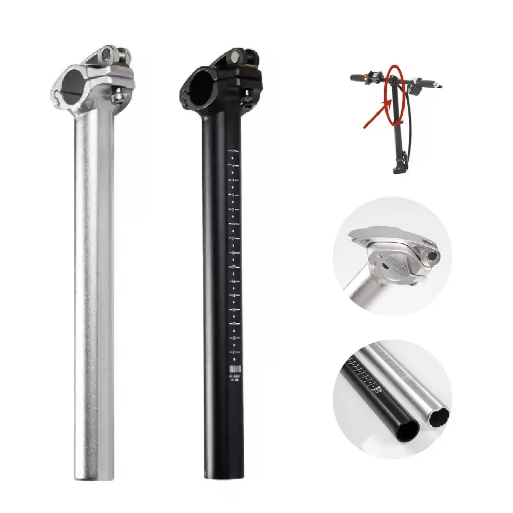 

CNC Bicycle part Aluminium Alloy Adjustable Folding Bike Stem Insert for Electric Bike - 1"/1-1/8" Handlebar Adapter 25.4/28.6mm