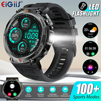 EIGIIS 2025 New Smart Watch KE3 3ATM Waterproof Sport Genuine Original Design Men Bluetooth Call Health Monitor With Flashlight