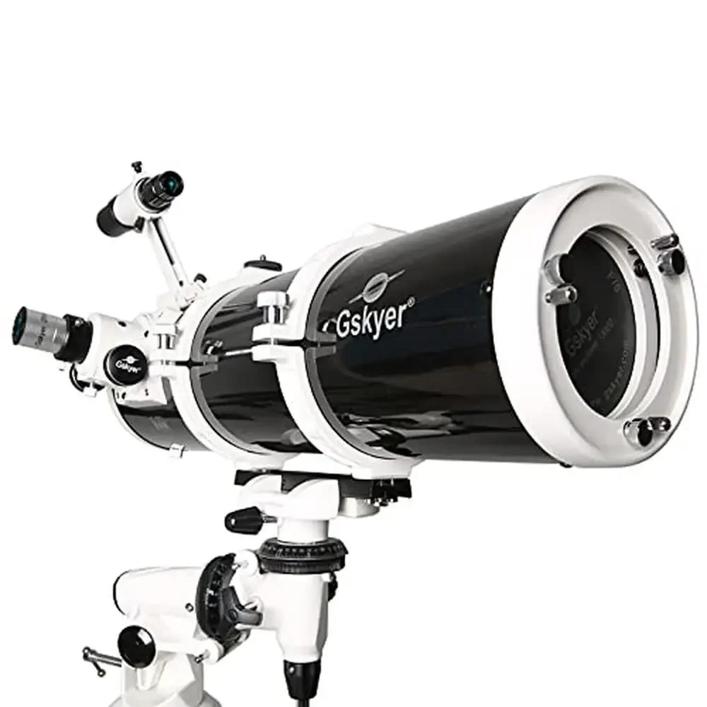 Professionelles astronomisches Reflektor-Teleskop 130EQ, deutsches Technologie-Zielfernrohr mit 3 Okularen, Barlow-Linse, Sucherscope-Stativ