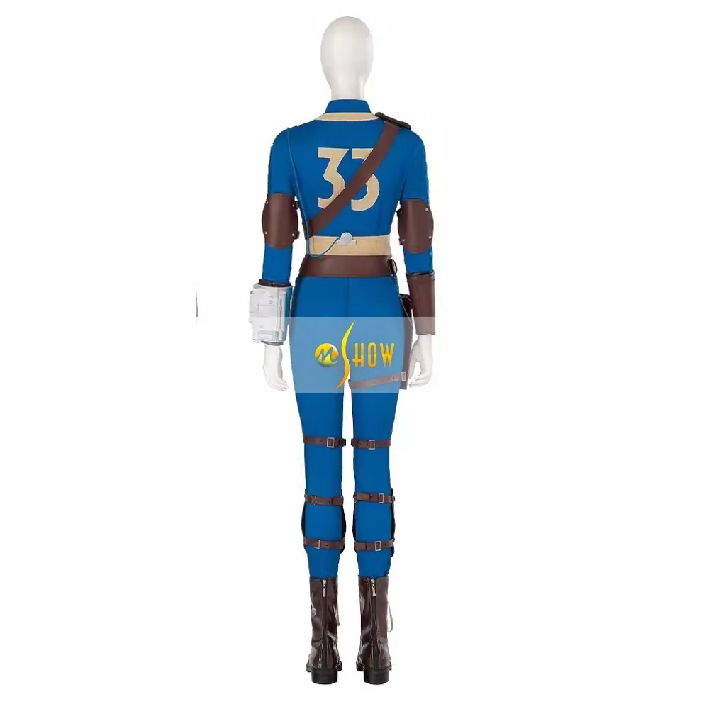 Lucy Costume Vault Dweller Lucy Cosplay Jumpsuit Belt Outfits Lucy MacLean Accessories for Women Halloween