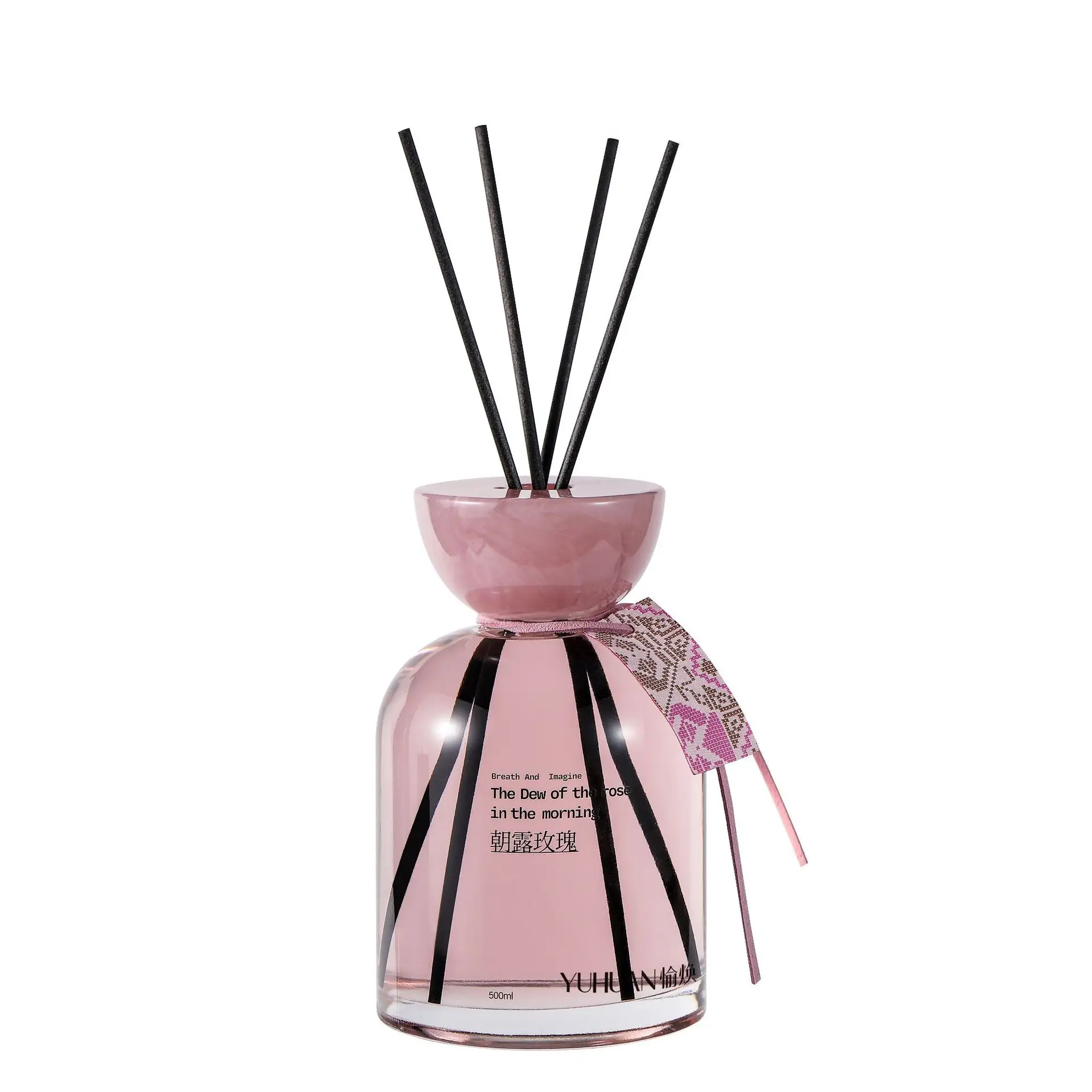 Morning Dew Rose 500ML Fireless Aromatherapy Plant Essential Oil Indoor Household Long-lasting Incense Air Freshener Ornament