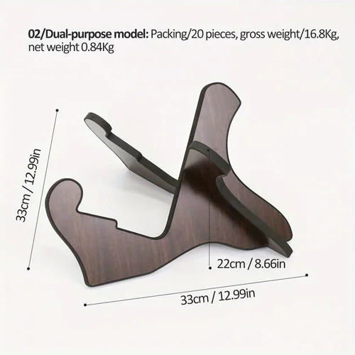 Imagen 2 del producto Soporte de guitarra de madera portátil funcional, estante de exhibición para guitarra acústica, bajo, guitarra eléctrica, guitarra clásica, 1 ud.
