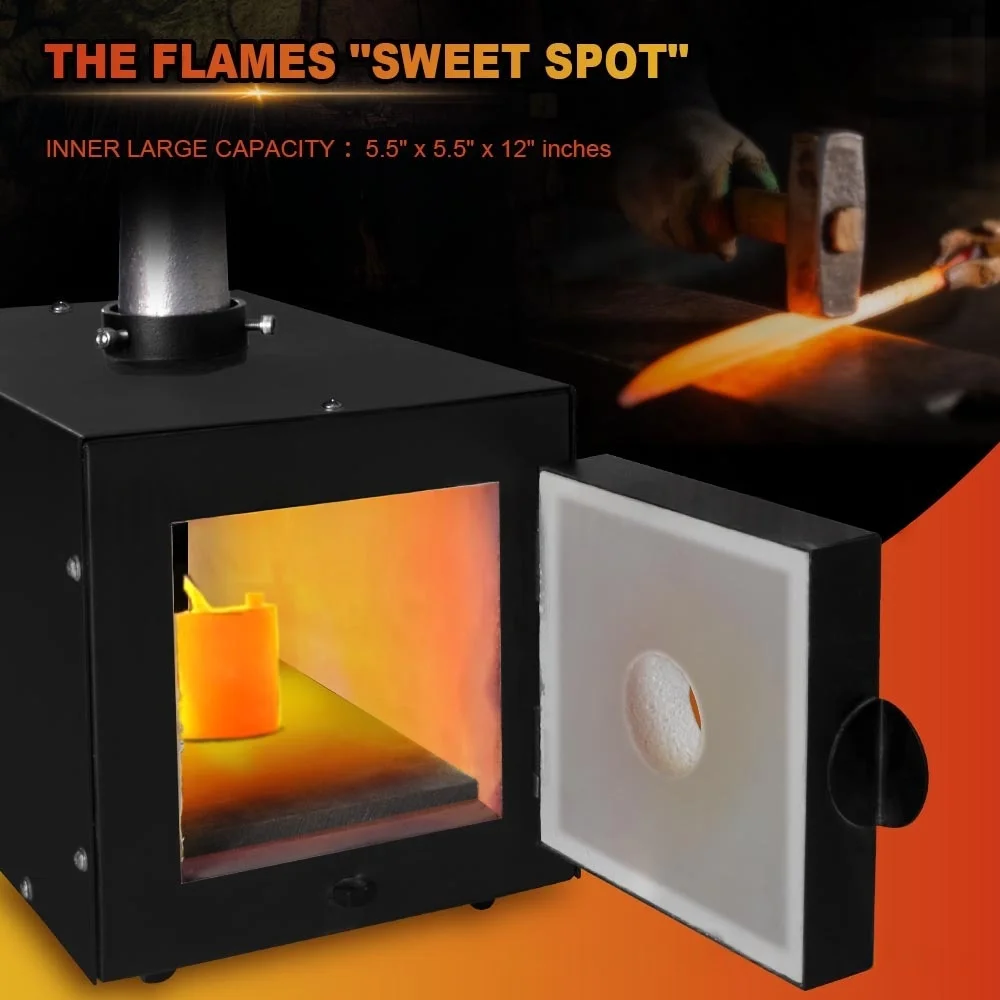 Square small iron furnace forging furnace melting metal quenching, annealing and heat treatment