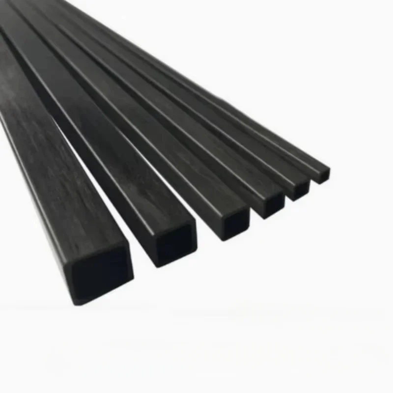 High Quality Carbon Fiber Square Tube Length 500mm Multi-Size OD 3mm 4mm 5mm 6mm 8mm 10mm for RC Model Parts Tail Pipe