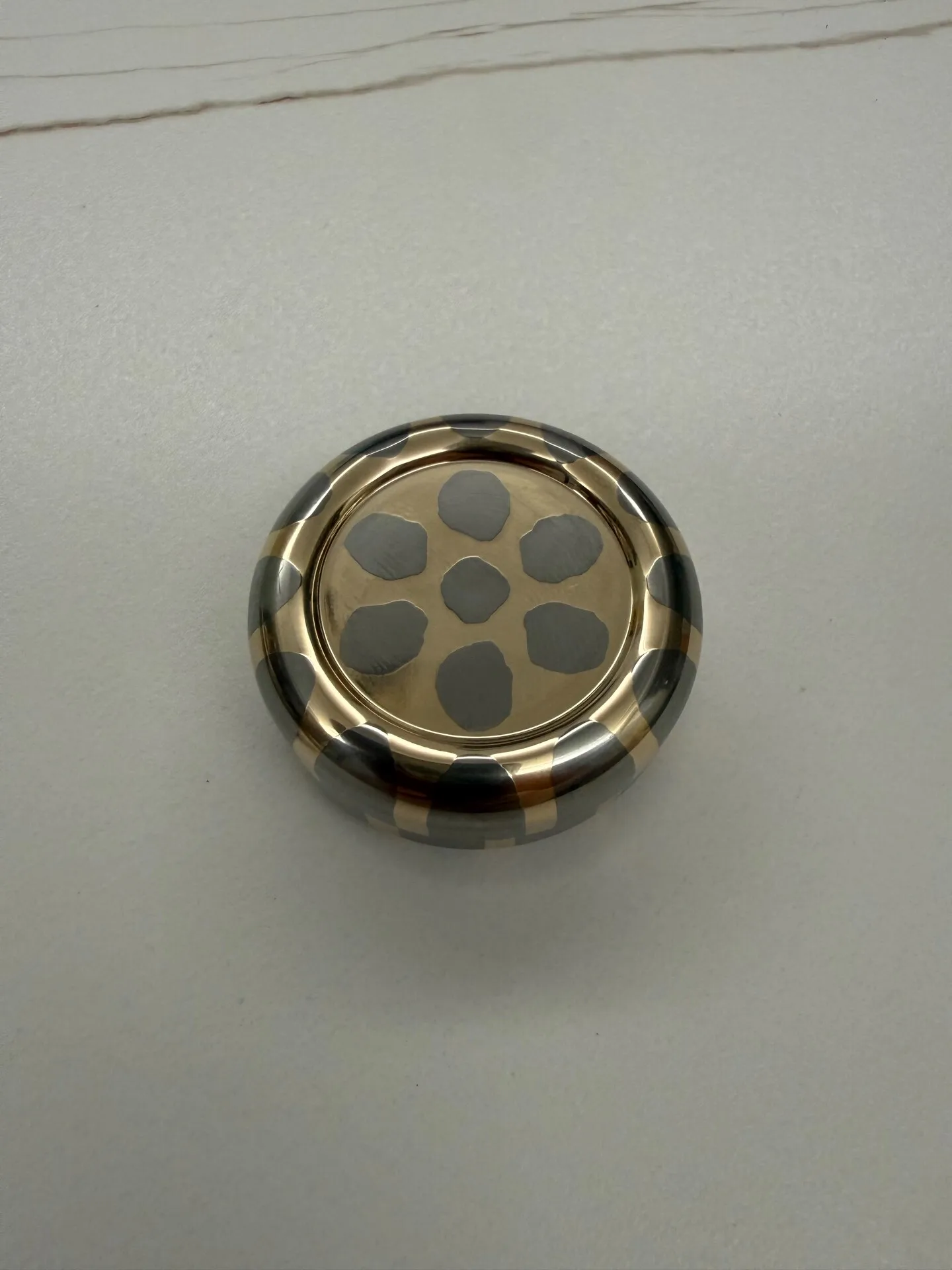 Used EDC Brass Superconducting, Thick Wire, Mechanical Transfer, Ppb Sprocket Fidget Spinner