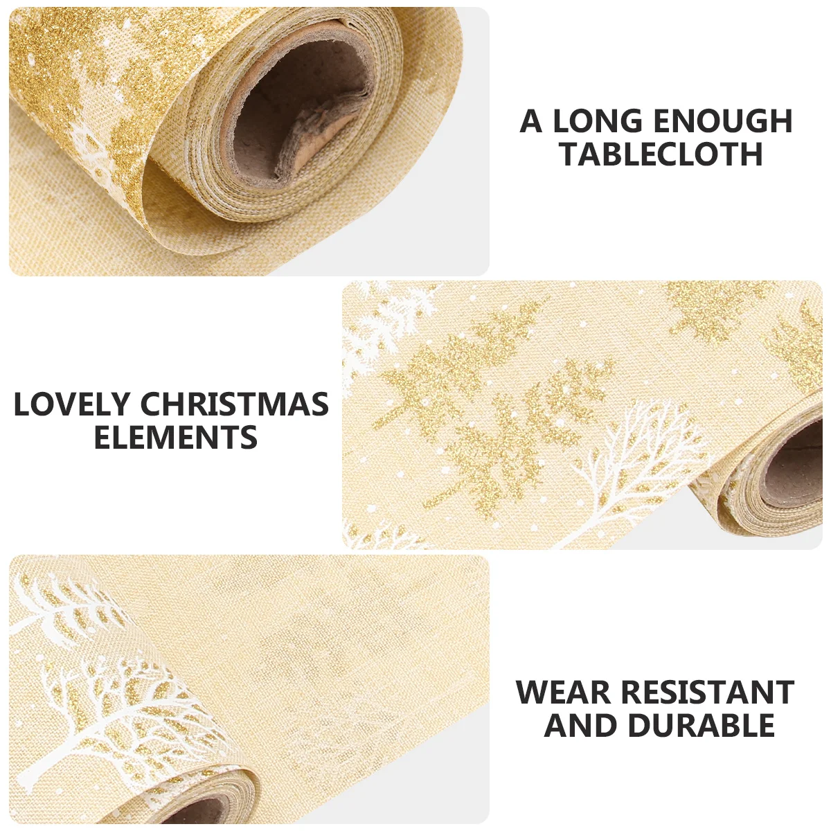 

Christmas Tablecloth Printed Table Runner Practical Easy Clean Festive Xmas Decor Christmas Table Cloth