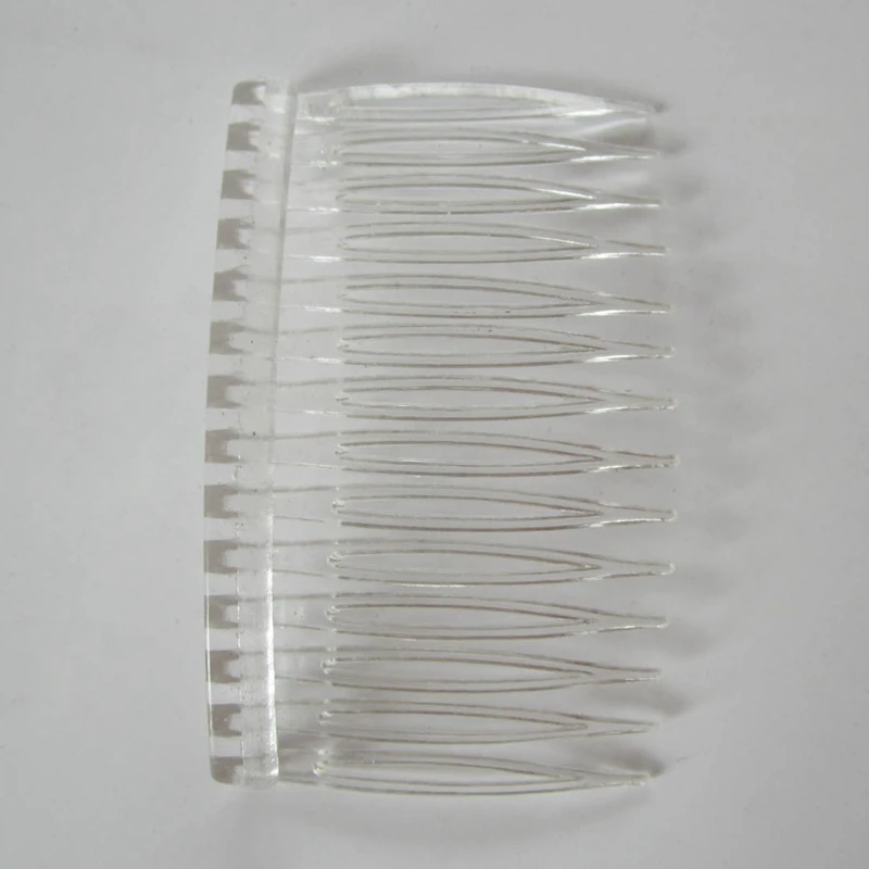 20 X Transparente Farbe Kunststoff Haar Clips Seite Kämme Pin Barrettes 70X40mm