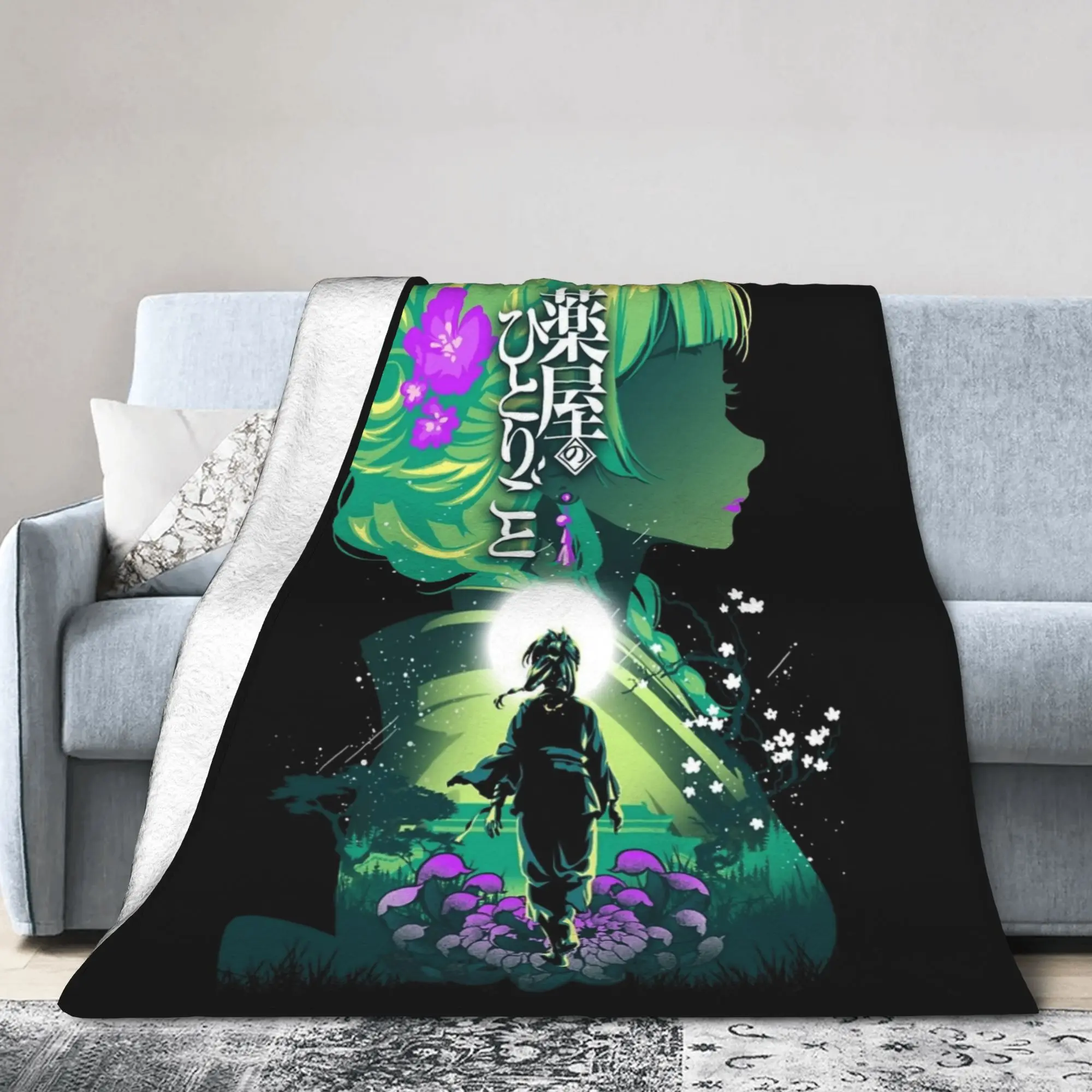 Maomao The Apothecary Diaries Blanket Flannel Winter Multifunction Lightweight Throw Blankets for Bedding Travel Bedding Throws