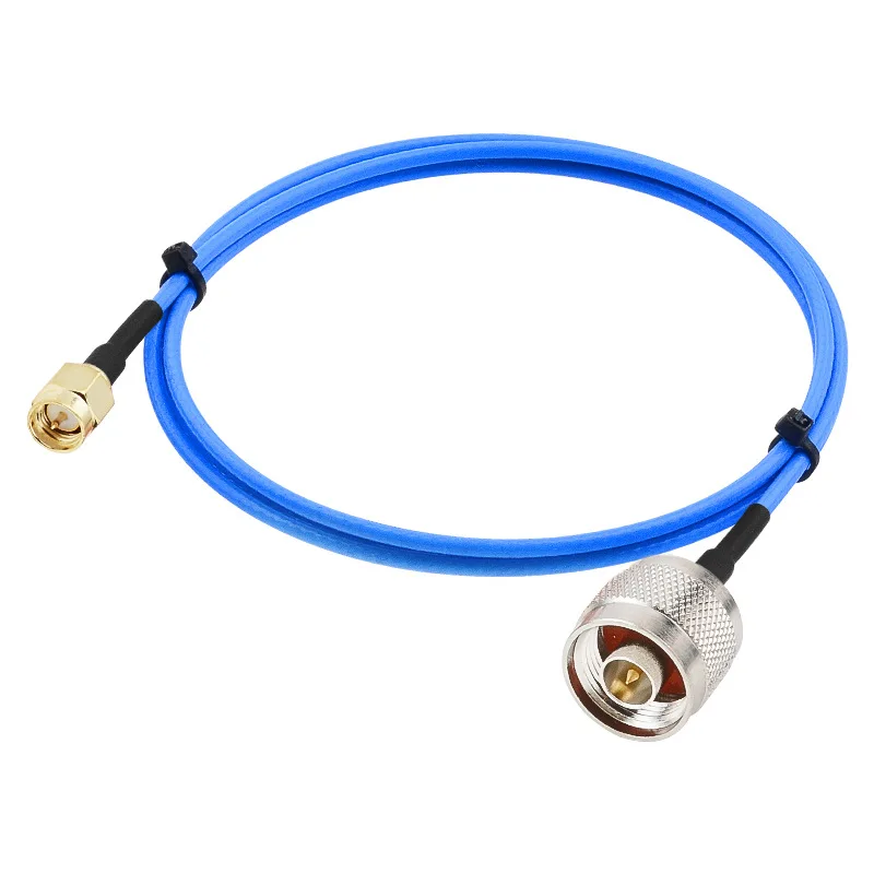 Blue RG316 RF Coaxial Extension Cable SMA Male/Female RP Angle to N-Type Plug/Jack Panel Mount Pigtail Low Loss Jumper