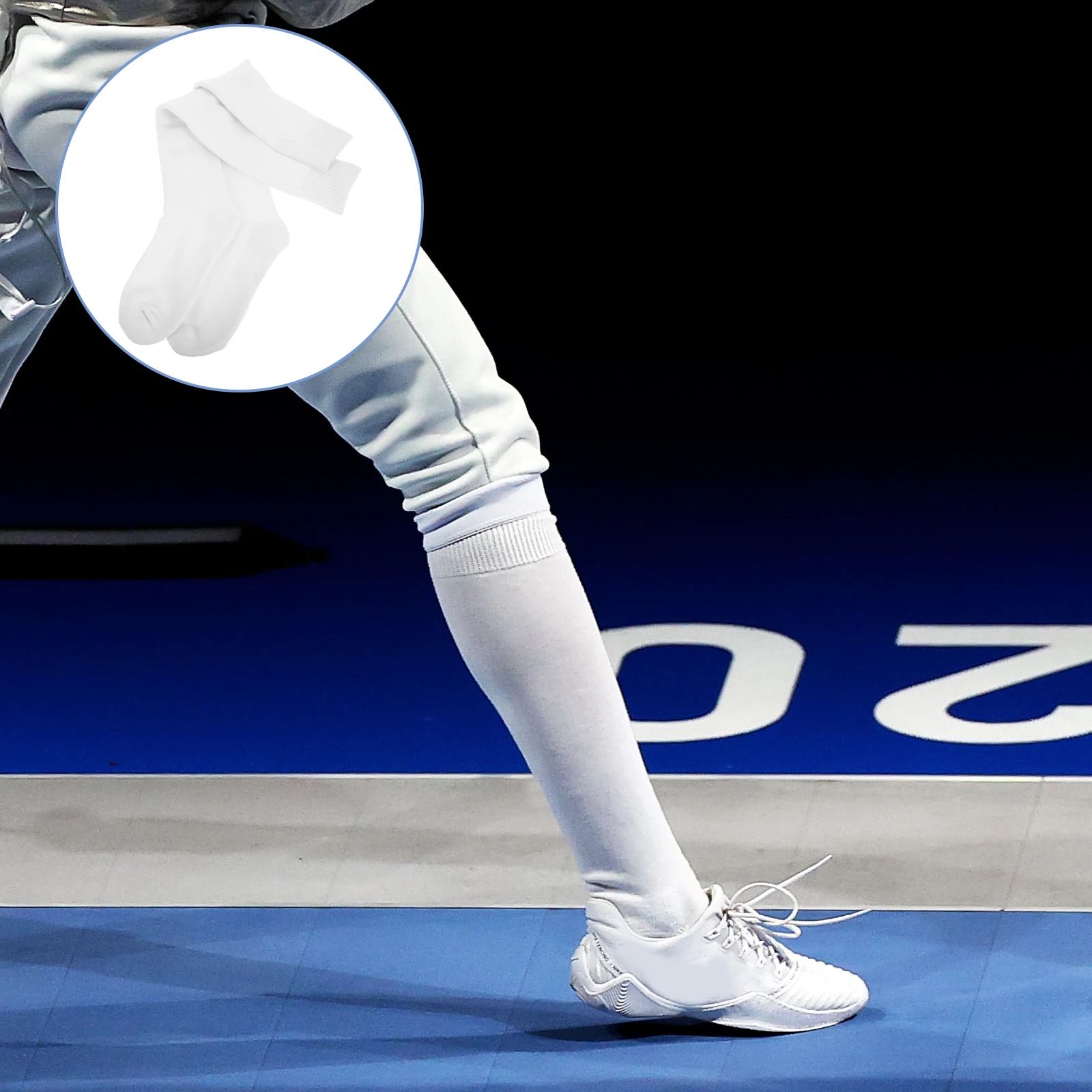 

Fencing Socks High Elastic Men Volleyball Socks Women Women Youth Kids Breathable Long Design Thick Cushion Knee Protection