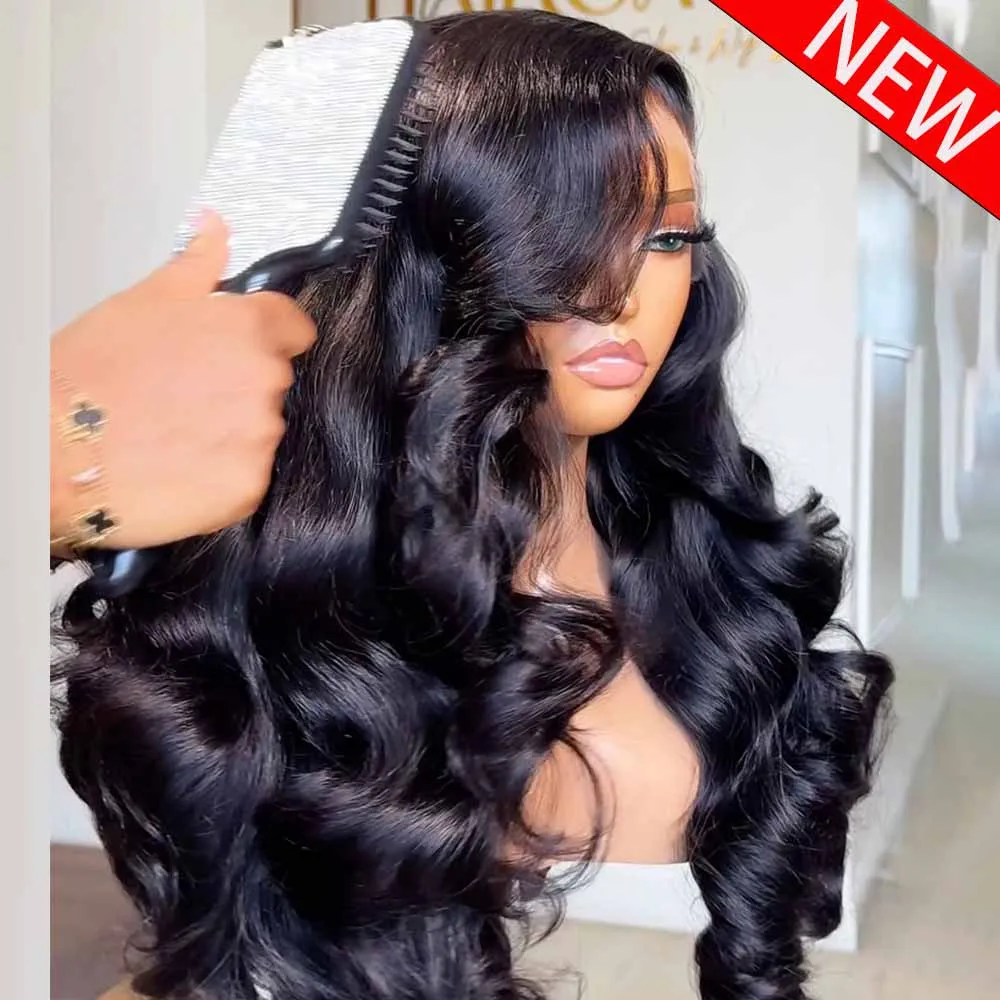 13x6 HD Transparent Lace Front Wig 16-36 Inch Bouncy Cury Glueless Human Hair 300/400 Density PrePlucked 4x4 HD Lace Wear And Go