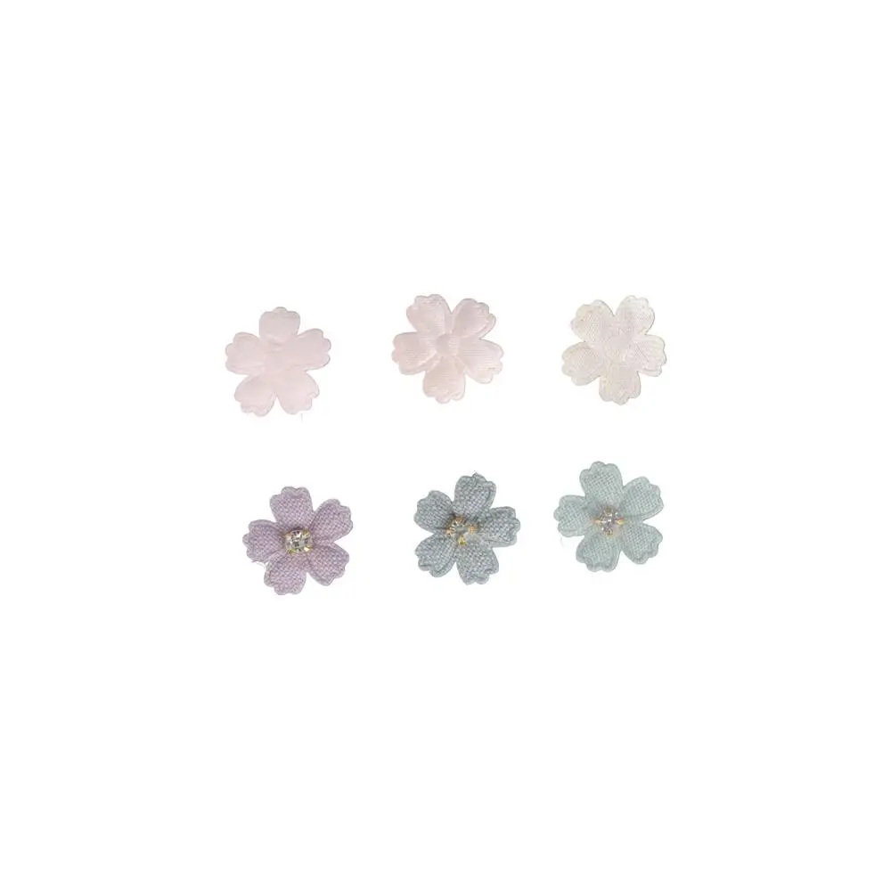 50PCS Exquisite With Rhinestone Flower Applique Embroidery multicolor Flower Patch Fabric Multi-purpose Clothes Sewing