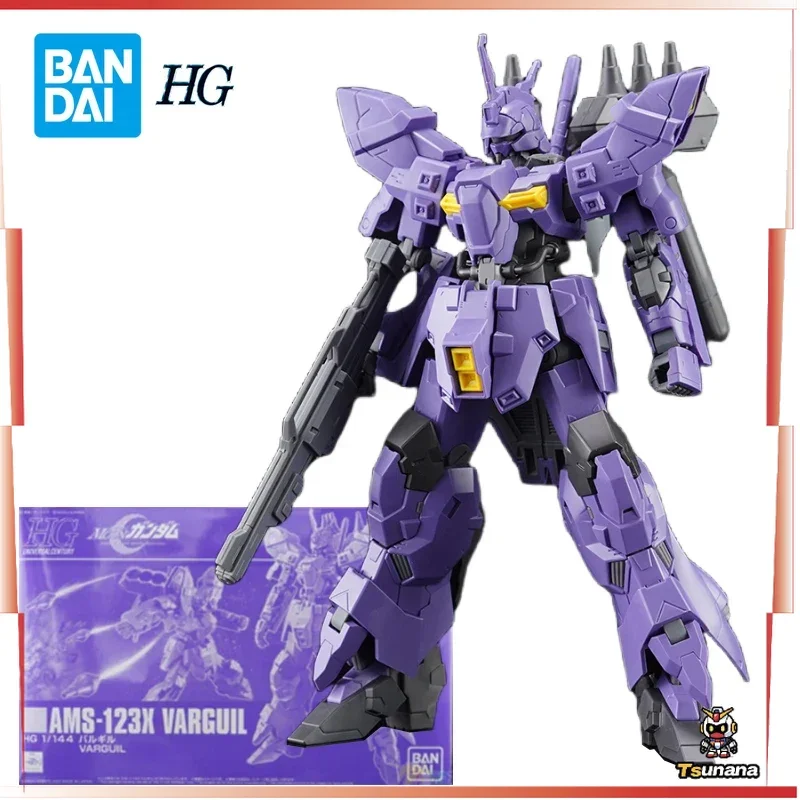 

Bandai HGUC AMS-123X Varguil Action Figure Mobile Suit Gundam Anime Figure Plastic Model Kit Collection Toys for Boys Gift