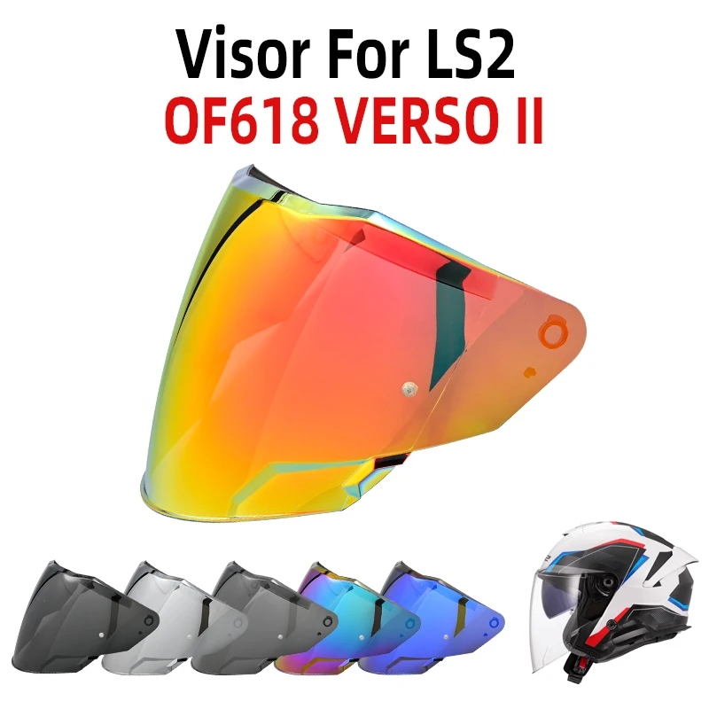 OF 618 Visor For LS2 OF618 VERSO II Motor Helmet lens Accessories casco Anti-UV high quality of618 of 618 shield black silver