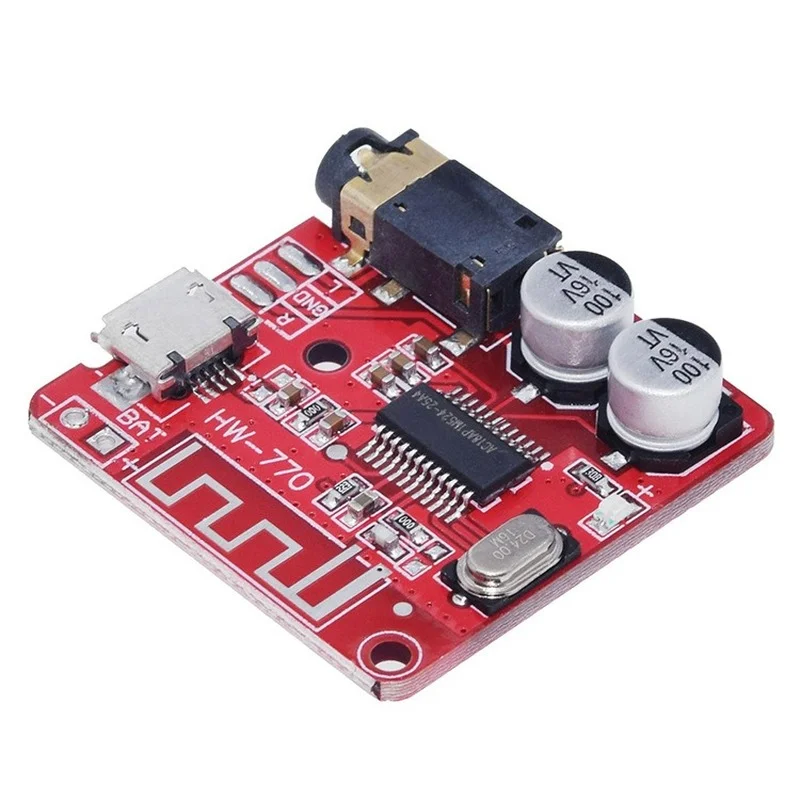 

Bluetooth Audio Receiver Board 5.0 MP3 Lossless Decoder Wireless Stereo Music Module 3.7-5V XY-BT-Mini