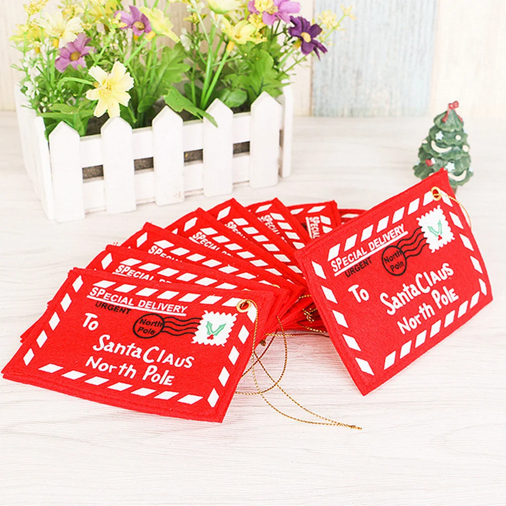 

4Pcs Santa Claus Envelopes Premium Reusable Tear-Resistant Christmas Gift Bags Candy Holders Christmas Tree Decorations Holiday