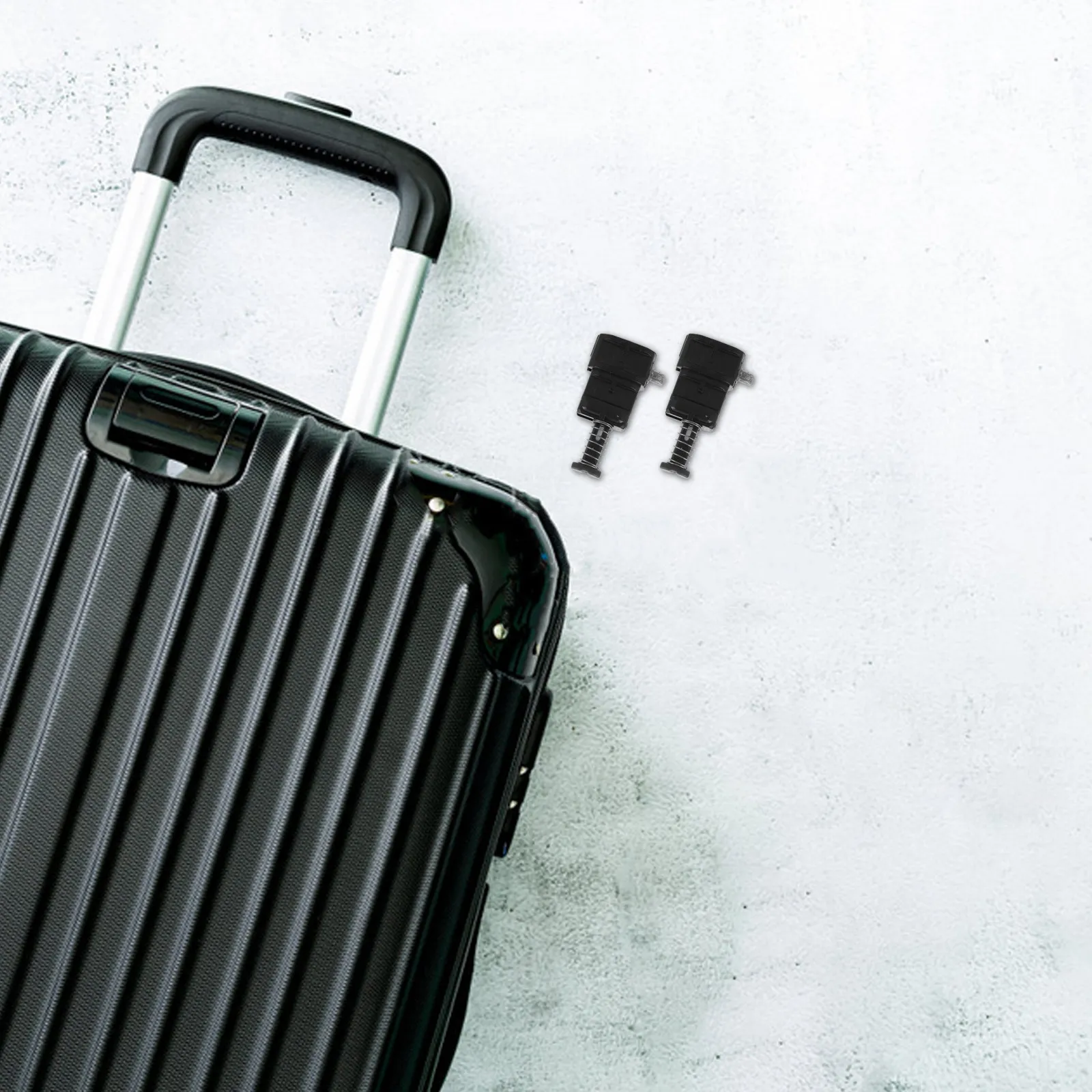 

2 шт. Запасные части для ручек багажа: металлические защелки-фиксаторы с пружинным механизмом для ремонта чемоданов, телескопические ручки