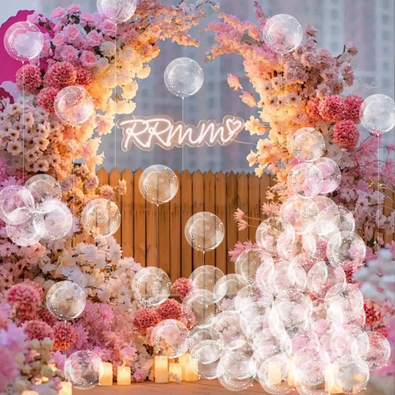 100 Stück Mini-Transparente Wellenballons Geeignet für Geburtstagsfeiern, Valentinstag, Hochzeiten, Meerjungfrauen-Partydekorationen – Detail 2