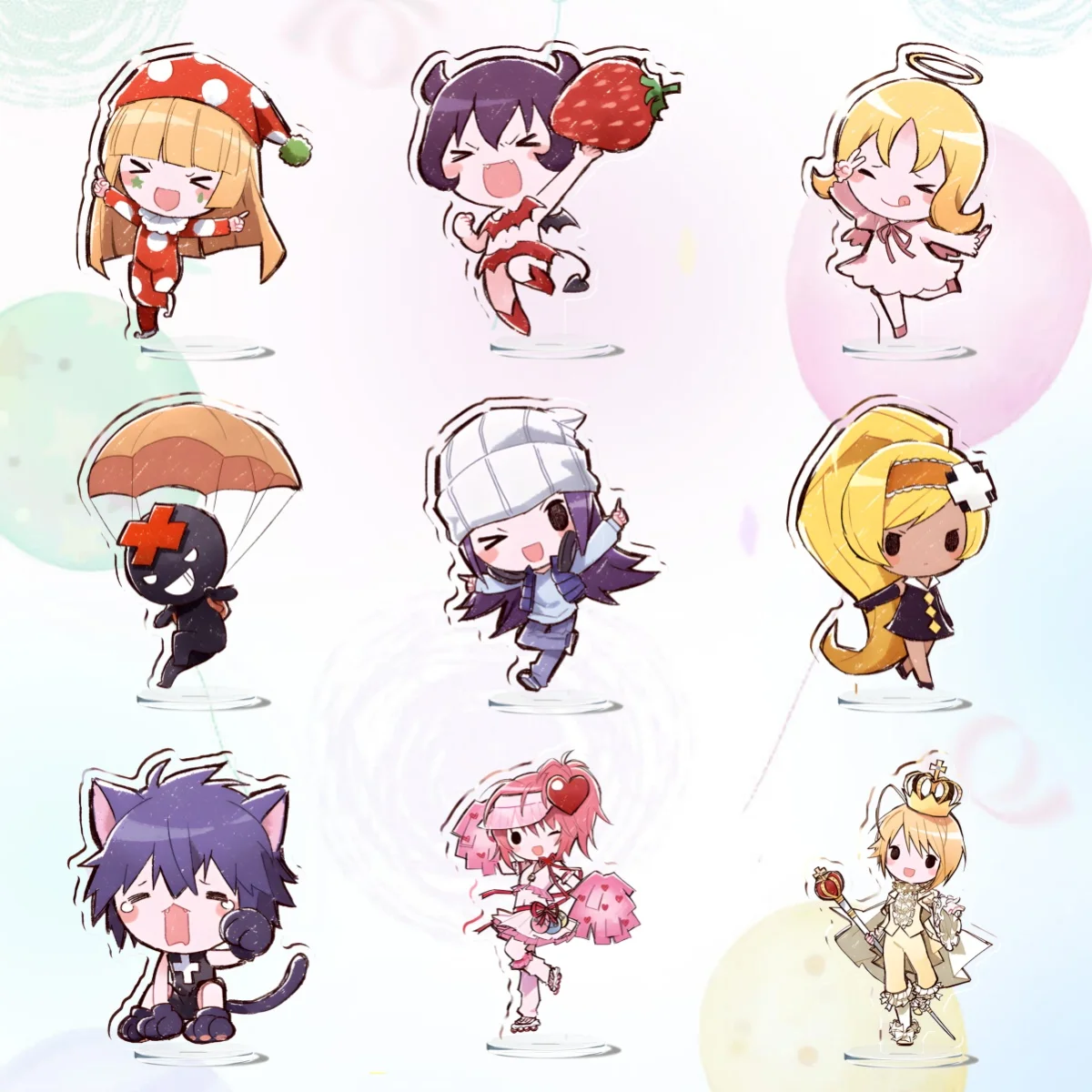 Anime Shugo Amu Tsukiyomi Ikuto Tsukiyomi Utau Hotori Tadase Ran Kiseki Dia My Guardian Q Edition Characters Chara Acrylic Stand