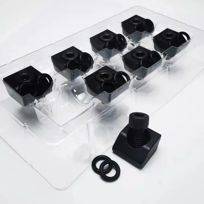 Mini Cnc Milling Vise, Blunt Edge, Pitbull Clamp, Bite Clamps, Top Quality for CNC Machine, 3Axis, 4Axis, 8 Pcs
