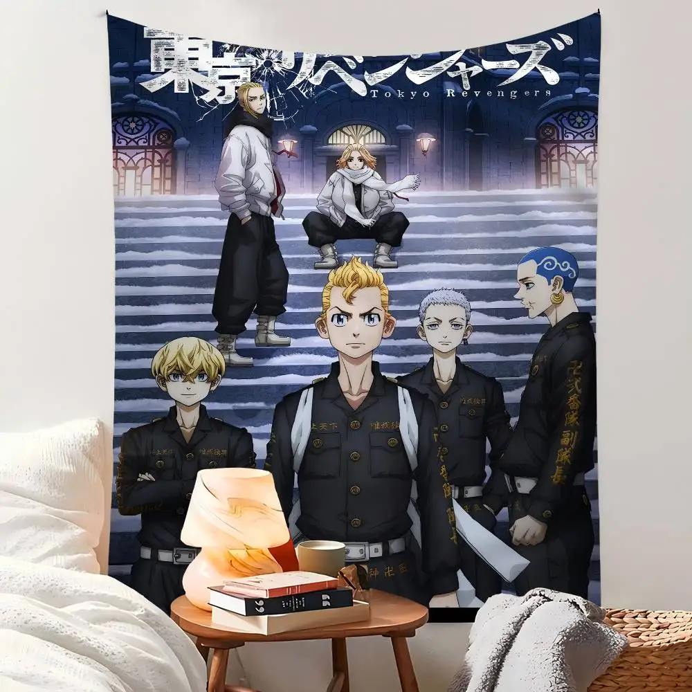 

Tokyo Manga Avengers Anime Printed Large Wall Tapestry Cheap Hippie Wall Hanging Bohemian Wall Tapestries Mandala INS Home Decor