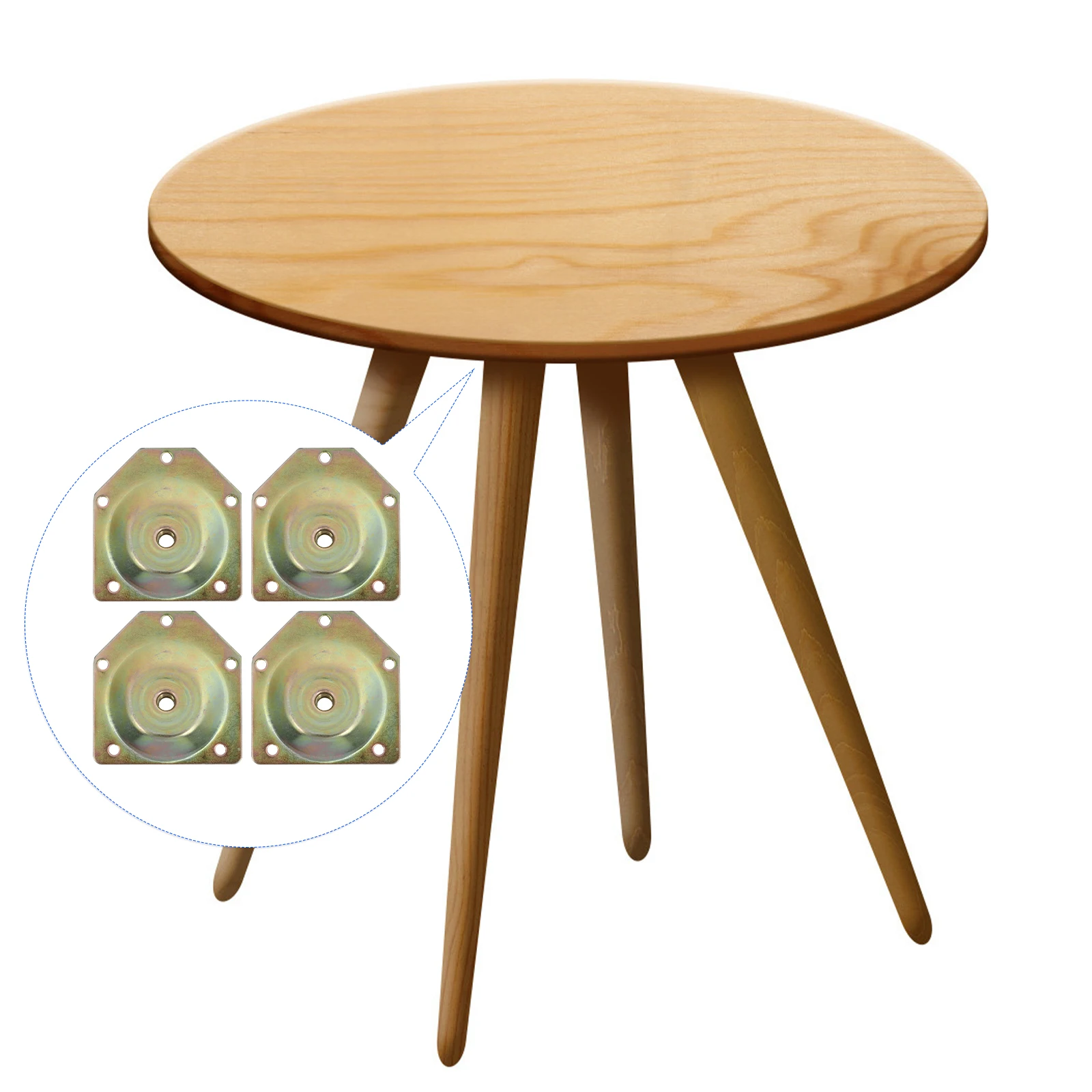 

4pcs 12 Degree Slanted Mounting Plates Furniture Connector Set Iron Sofa Chair Leg Repair Fixator Table Leg Gasket Angled