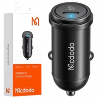 MCDODO STRONG FAST CAR CHARGER FOR PHONE SMALL USB-C 30W LED