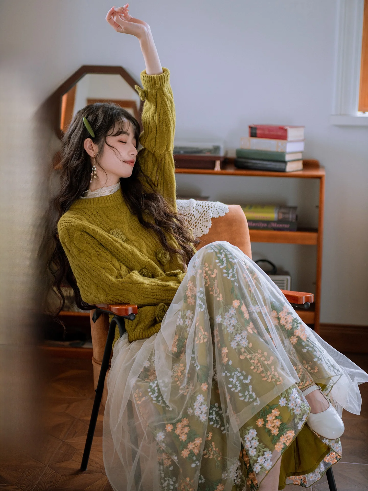 

Вязаный свитер South Wind Valley, женский осенне-зимний тонкий теплый мягкий чистый шерсть, 30% полиэстер, 70% винтажный горчичный...