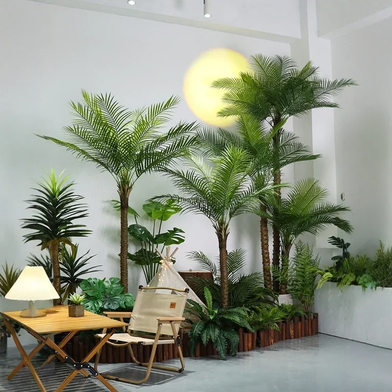 Simulation green plant coconut tree potted plant living room palm tree plant landscaping