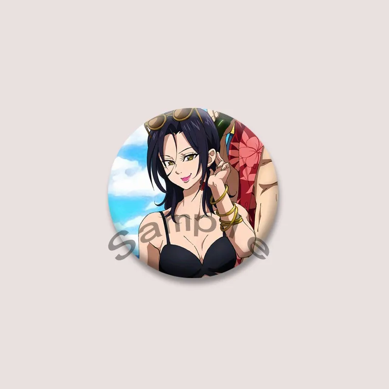 أنيمي شخصية Meliodas إليزابيث مضحك شارات الخطايا السبع المميتة الكرتون بروش حقيبة قميص دبابيس مجوهرات اكسسوارات الهدايا