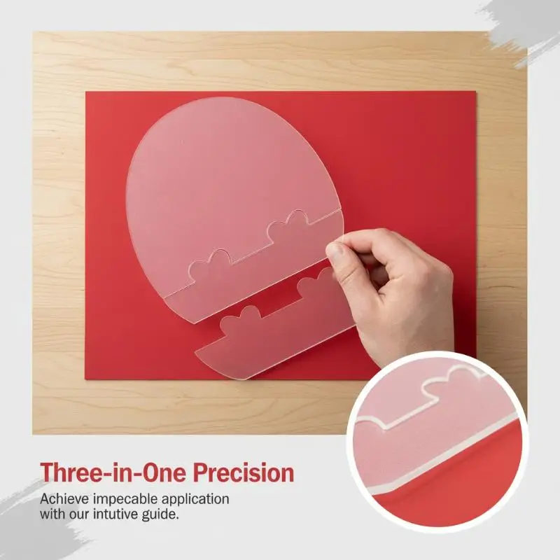 Scratch Resistant Transparent Acrylic Table Tennis Rubber Gluing Positioner Auxiliary Tool for Club Racket Repair