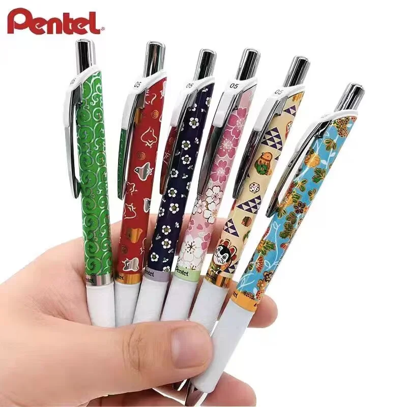 

New Pentel Hand Dye Friends Zen Limited Edition BLN75 Press Black Quick-drying Gel Pen 0.5mm Japanese Stationery