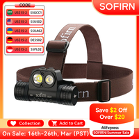Sofirn-HS20 USB C 18650 Rechargeable LED Headlamp 2700lm Powerful Headlight with Dual Switch Indicator