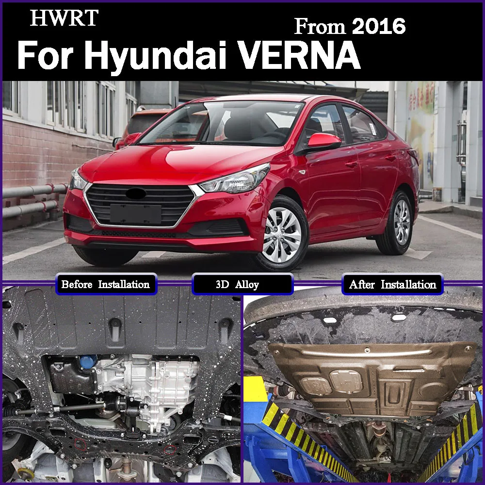 

Engine Base Guard Shield Splash Mud Flap Gear Box Under Fender Cover Board Plate Accessories For Hyundai VERNA 2016 1.4L