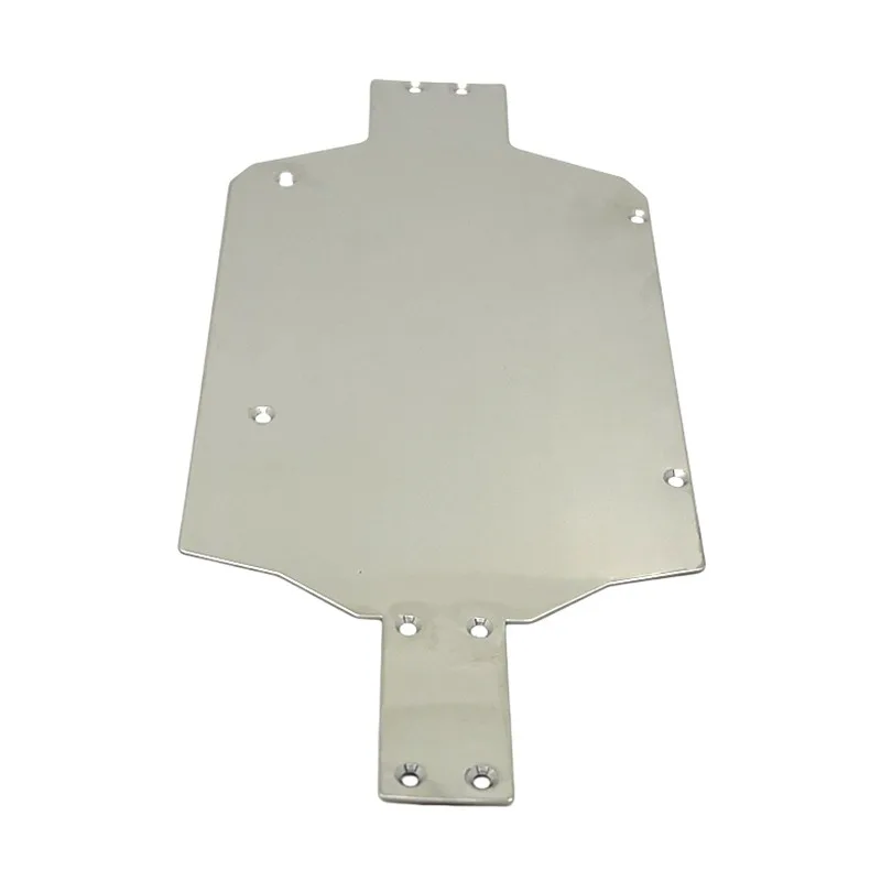 Para MJX 14301 14302 14303 14304 1/14 RC coche chasis de acero inoxidable armadura Metal piezas mejoradas Accesorios