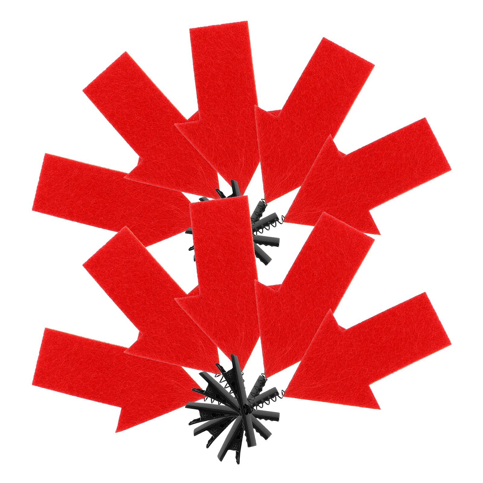 

10Pcs Question Mark Hair Clip Novelty Girls Headpiece Red Cartoon Arrows Hairpin Accessories Party Photoshoot Props Hairstyles