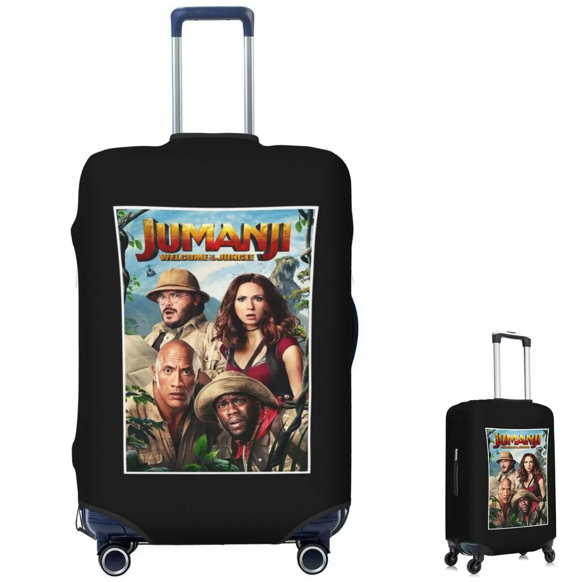 Jumanji capa de proteção para mala, capas protetoras elásticas para bagagem de viagem para 18-32 polegadas