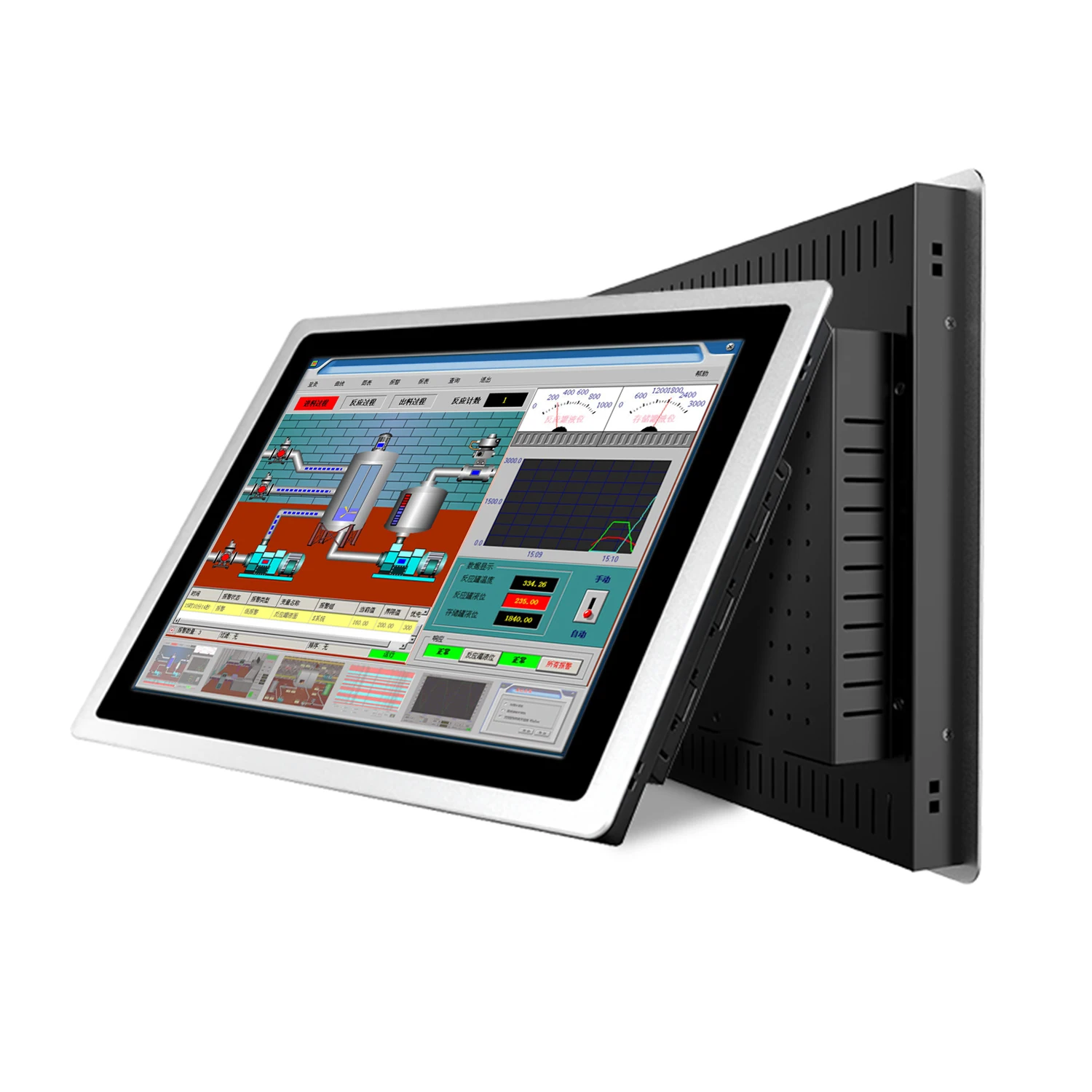 17 19 21.5 Inch industrial panel pc all-in-one pc with capacitive touch screen tablet computer built-in wifi com for win10 pro
