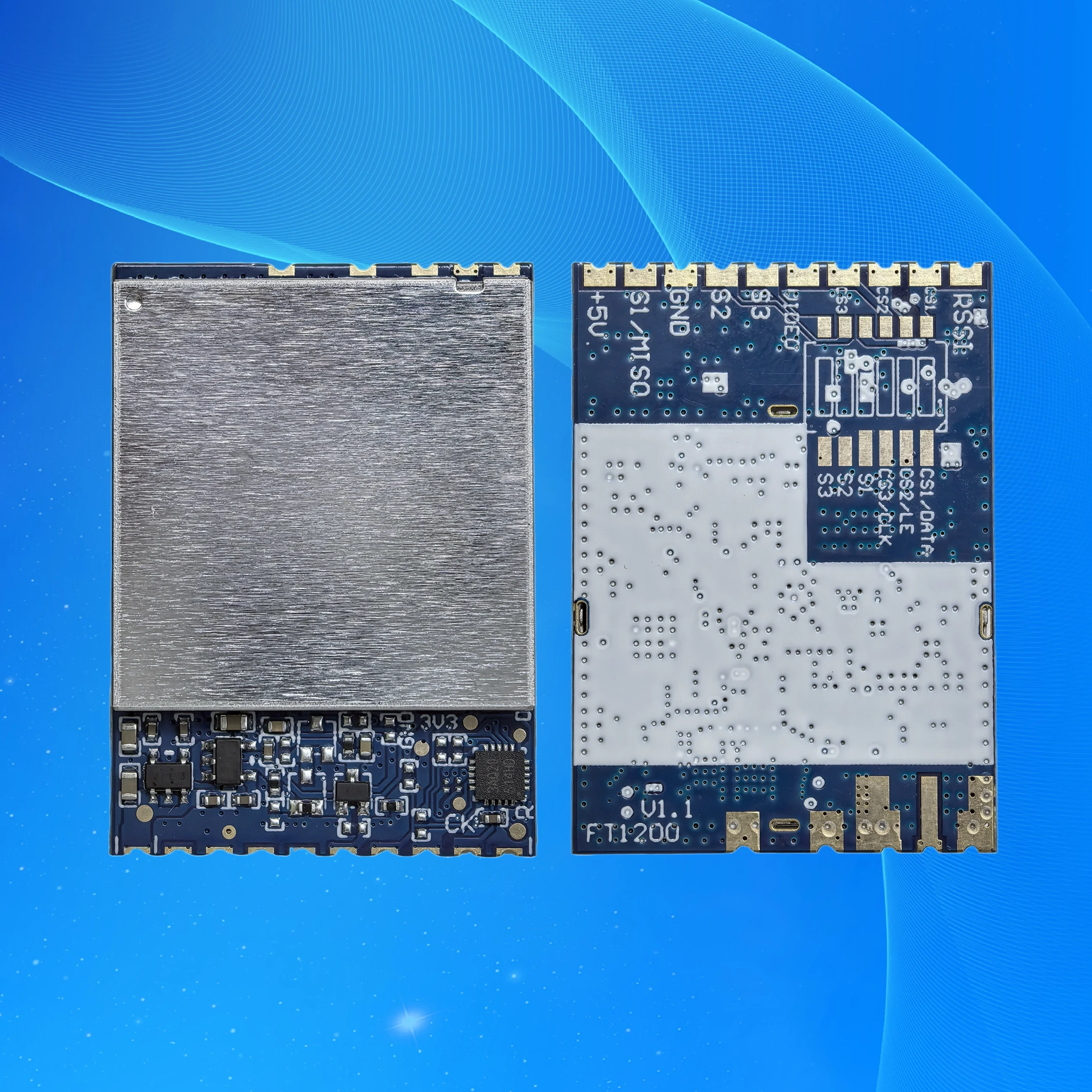 جهاز استقبال فيديو Flyto FT1200 1.2G/1.3G/1.7G/2.2G VRX 64CH تناظري FPV كشف إشارة RSSI قوي للغاية