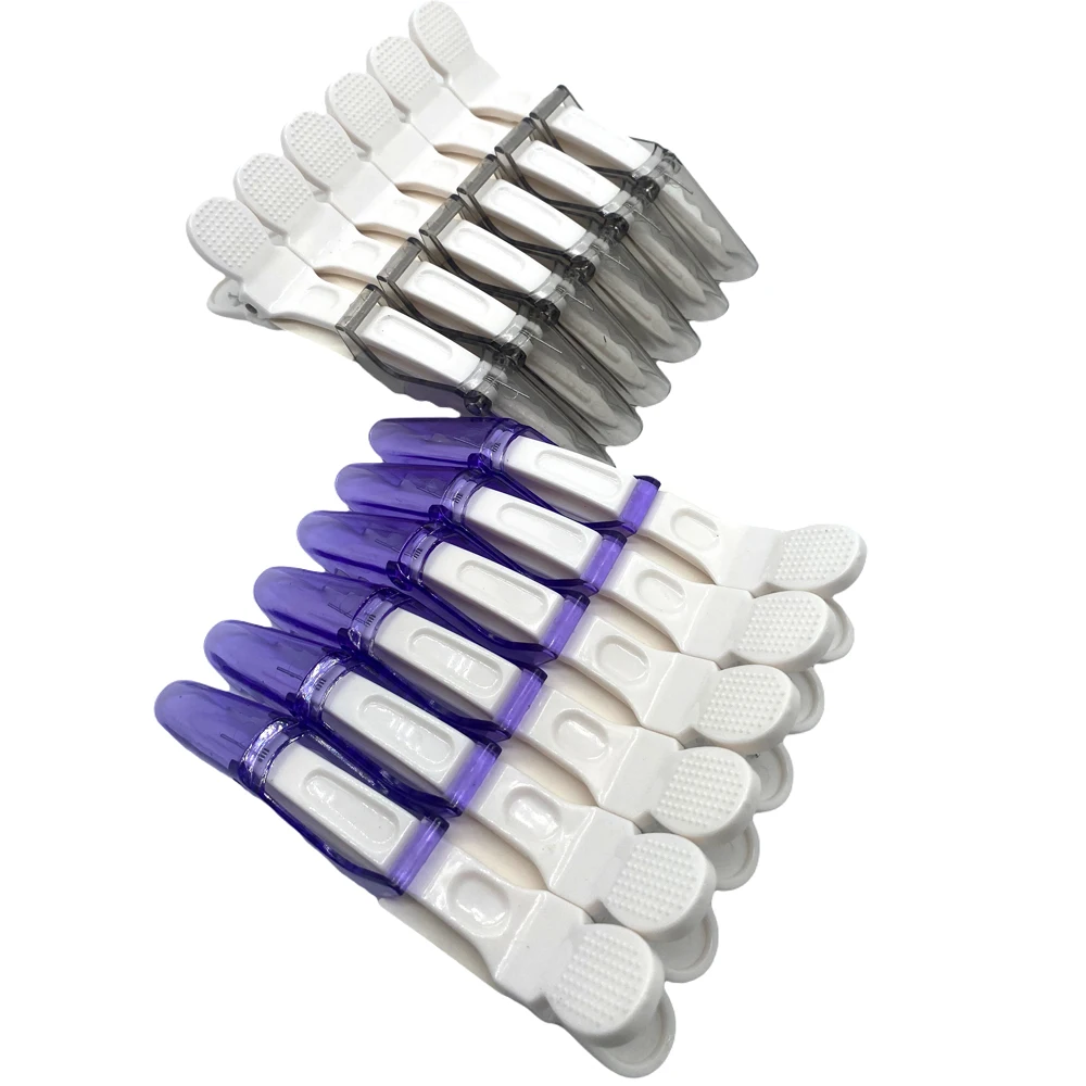 6PCS Alligator Hair Clip Professional Hairdressing Clamps Barber Salon Styling Hairpins Plastic Hair Claw Hair Accessories