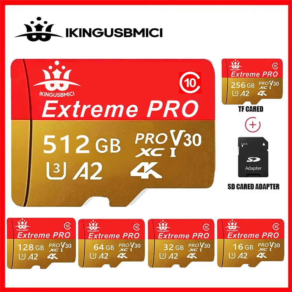 Tarjeta de Memoria Micro SD TF de 256GB, 32GB, 64GB, U1, V10, A1, SDCS2, Velocidad de Lectura de 100Mb, Clase 10, para Teléfono