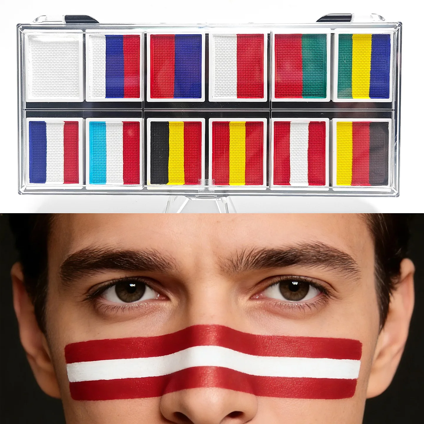Wholesale Custom Natural Plant Children's Face Painting Kit Football Fan Non-Toxic 120g for Games