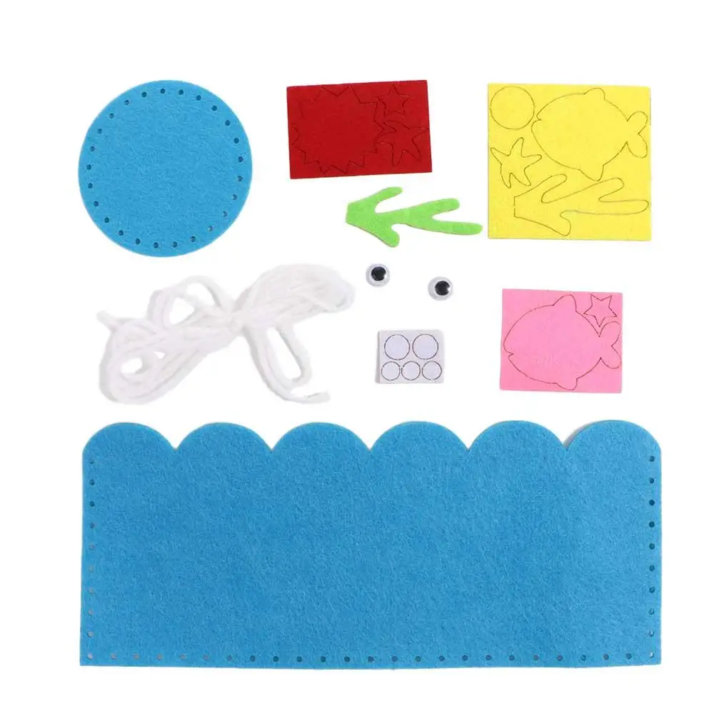 Pack de matériel de bricolage pour enfants, porte-crayon, conteneur de stylo de travail manuel, porte-stylo non tissé, cadeaux pour enfants, jouets d'art