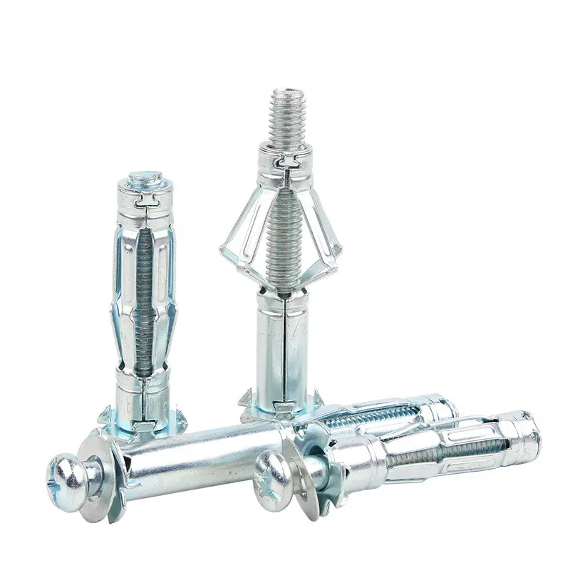 Heavy Duty Hollow Wall Anchor Set Metal Plasterboard Fixings for Drywall Cavity Wall M4 M5 M6 with Screws Home Decoration Tools
